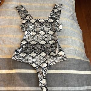 Free People Snake Skin Body Suit
